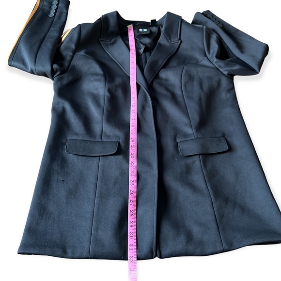 Adidas x Ivy Park Black 3 Stripe Suit Jacket Blazer, Size 1X - Picture 14 of 15